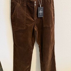 Flamingals Brown Corduroy Cropped Pants